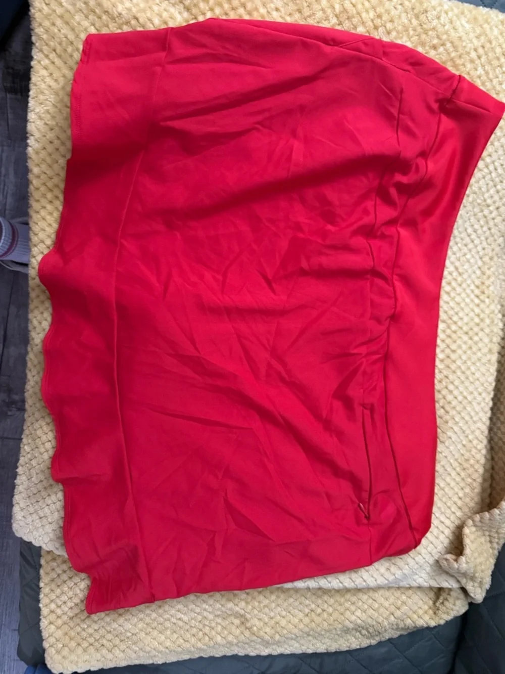 adidas red Ruffle Hem Active Skort - Picture 2 of 3